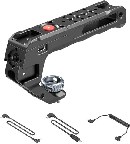 SMALLRIG Top Handle with Record Start/Stop Remote Trigger for ARRI, Compatible with Sony A7 III/ FX3/ A6600, for Canon R5II/ R5C, for FUJIFILM X-H2S/ X-T5, for Panasonic S5 II/ GH5-4927