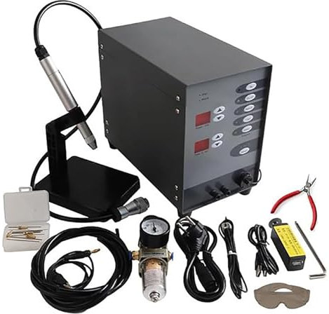 KACBFEE Automatic Spot Welding Machine Pulse Tungsten arc spot Welding, ​for Jewelry Denture Restoration Glasses repair 100W 50A-600A