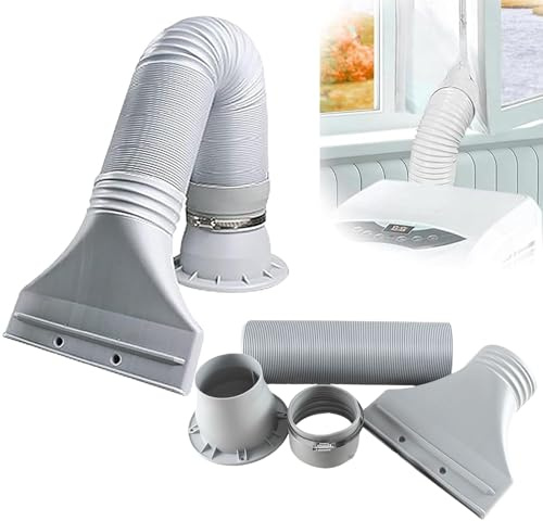 Kit De Ventilación De Manguera Para Aire Acondicionado Portátil - Kit De Tubo De Escape Para AC Portátil | Adaptador de Repuesto Extensión Ventilación para Habitación Dormitorio Sala