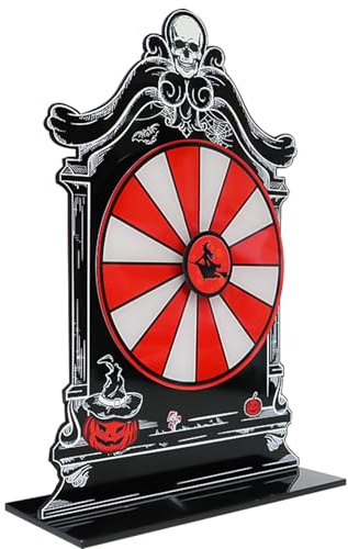 Halloween Spinner Prize Wheel Game - Rotationsaktivitätsbrett, Interactive Spin Wheel | Starker stabiler Basis -Kompakt -Leichtbau -Build | Wiederverwendbares dauerhaftes Design für Veranstaltungen im