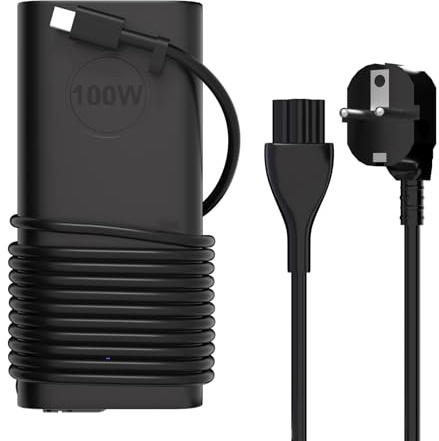 100W USB C Cargador para DELL Inspiron 13 14 15 16 17 3000 5000 7000 Series | Compatible con Dell Pro 13 14 16 Plus Premium Essential Precision Robust, Latitude 5340 7340 XPS 14 DA16260 Adaptador tipo C