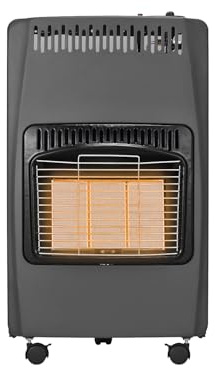 4.2kw Small Portable Gas Heater Free Standing Calor Gas Heater Indoor with 3 Heating Settings, Wheels, Regulator, Hose, Butane Cabinet Heater for Home, Office, Workshop, Camping, 2025