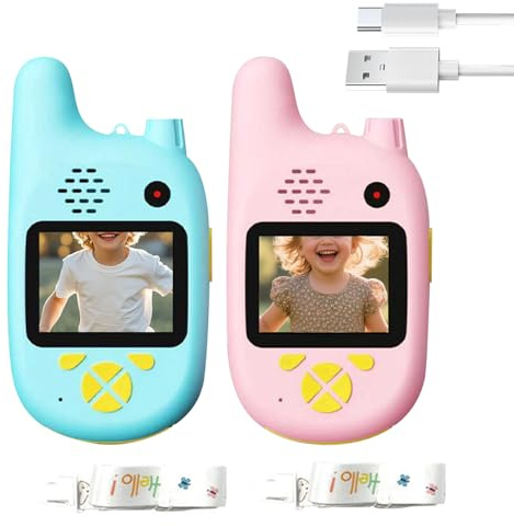 Jouets Radio pour – Talkies-Walkies à Double caméra avec Signal Longue Distance, Communication bidirectionnelle Durable pour des Jeux d'aventure imaginatifs | idéal pour Les garçons et Les Fil
