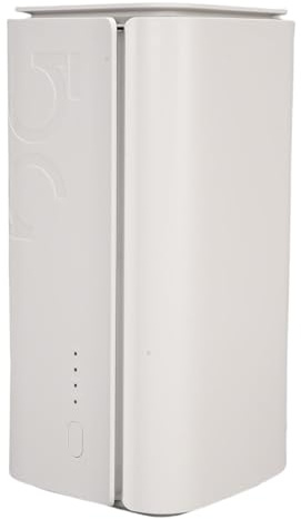 Dioche Routeur Fil Double Bande WiFi 6 5G CPE, Haute Vitesse, avec Emplacement pour Carte SIM, pour Usage Domestique et Intérieur, Matériau ABS Blanc (Prise UE)