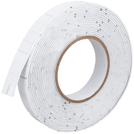 FINGERINSPIRE 480Pz Nastro Biadesivo in Schiuma Pretagliato 13x19x2.5mm Rettangolare Nastro Biadesivo Bianco in Schiuma EVA Adesivo per Montaggio a Parete Senza Chiodi Cornici, Decorazioni per la Casa