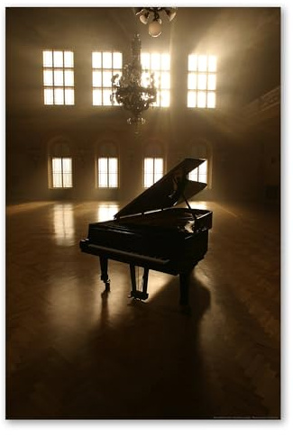 Postereck - 0148 - Konzert Flügel, Saal Musik Klavier Instrument - Wandposter Fotoposter Bilder Wandbild Wandbilder - Poster - 3:2-91,0 cm x 61,0 cm