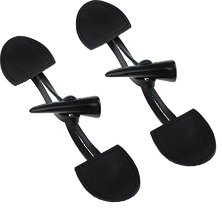 sharprepublic 2 Sätze Dufflecoat Knebelverschluss PU Leder Knebelknöpfe Knebel Knöpfe Hornknöpfe für Mantel Jacke - Schwarz