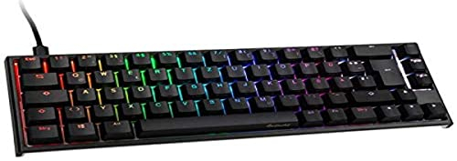 Ducky ONE 2 SF Gaming Tastatur - MX-Speed-Silver - RGB LED - DE-Layout - schwarz