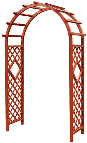 Arche De Jardin,Arche À Roses En Bois,Arche D'escalade Résistantes Aux Intempéries,Arches En Treillis,Aides À L'escalade Pour Plantes Grimpantes,Décoration Extérieure De Gazebo,120x215cm/140x225cm