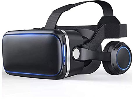 SMSOM VR Auriculares, VR 3D Auriculares de Realidad Virtual for películas y Juegos. VR Gafas Gafas Compatible con iOS y teléfono Android, Pupila y Objeto Ajustable Distancia, Ligero, Negro
