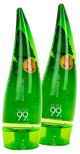 Holika Holika Confezione di gel lenitivo Aloe Vera al 99%, 2 x 250 ml
