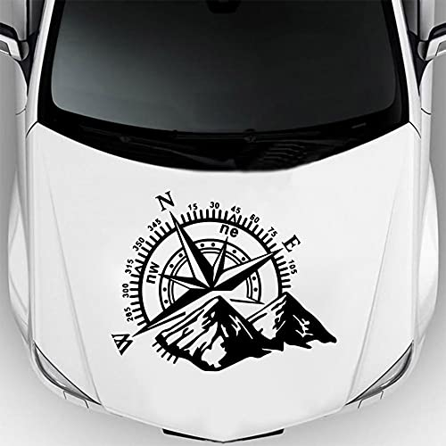 PBHYDK 2 stücke Kompass Auto Aufkleber Lustige Vinyl Auto-Styling Aufkleber Für Auto Fenster Motorrad Dekor 21 cm Auto Aufkleber Dekoration Aufkleber