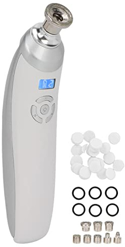 La machine de microdermabrasion de diamant tenue dans la main, la machine d'aspiration de nettoyeur de pores favorisent le métabolisme Équipement professionnel de salon de soins de la peau
