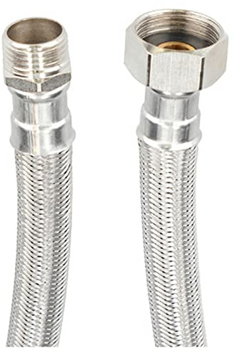 Latiguillo Fontastock Acero Inoxidable AISI 304 EPDM Macho 1/2- Hembra 3/4 40 cm (Referencia: S6500113)