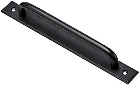 Haustürgriffe für Holztüren,Aluminiumlegierung,Schiebetürgriff,Schranktürgriffe,Scheunentor,Gartentor,Schuppen,Griffe,Massivgriff,Möbelgriffe (weißer Lochabstand:224 mm) (schwarzer Lochabstand:192 mm)