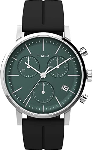 Timex Herren Chronograph Armbanuhr mit Silikonband Midtown