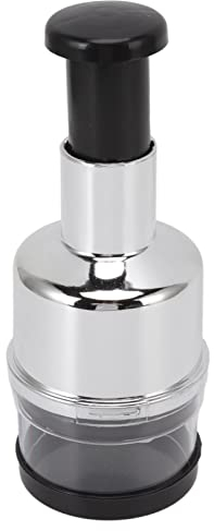 Hachoir Manuel Lame Acier Inoxydable pour Oignon Ail Légumes Herbes Noix, Coupe Rapide et Sécurisée, Cuisine Familiale, Préparation Quotidienne, Cuisson Rapide, Nettoyage en Lave-Vaisselle, Suitable f