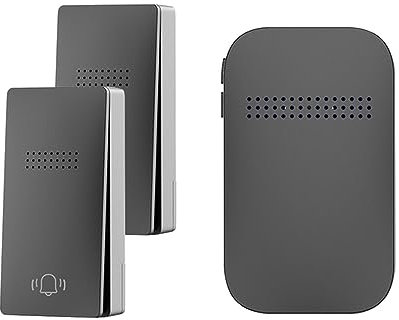 VOIV Wireless Doorbell Waterproof No Battery Required Self-Powered Door Bell Sets Home Kinetic Ring Chime Doorbell