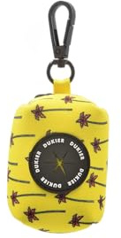 DUKIER - Dispensador de Bolsas para Excrementos Perro, Portabolsas de Tela, Accesorio Animales, con Mosquetón, Diseño California