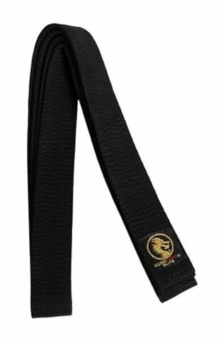 BUDOFIGHT Ceinture de karaté Noire Élite 300 cm