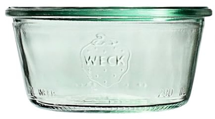 Weck Mold 290 ml Glas 6-teilig | Zum Einmachen von Konserven, Säften, zur luftdichten Aufbewahrung von trockenen Zutaten