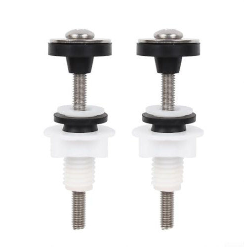 Kit di 4 bulloni per cassetta WC con bulloni, raccordi non assemblati, viti per serbatoio WC con accoppiamento ravvicinato, bulloni per cisterna, dadi rondella