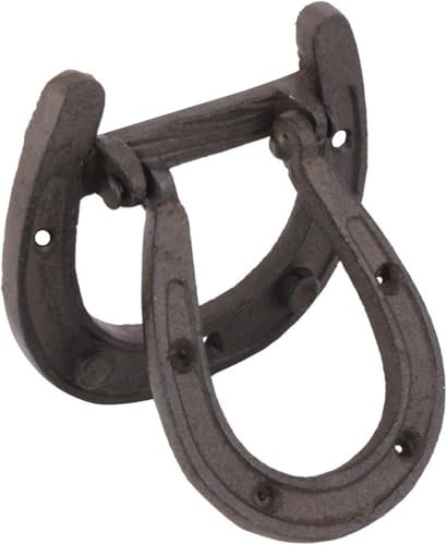 Zjpgcsdsc Door knocker Cast Iron Door Knocker, Front Door Knocker, Door Knocker Front Door Antique Wall Art Decorative Front Door Knocker, Sturdy Cast Iron Doorbell