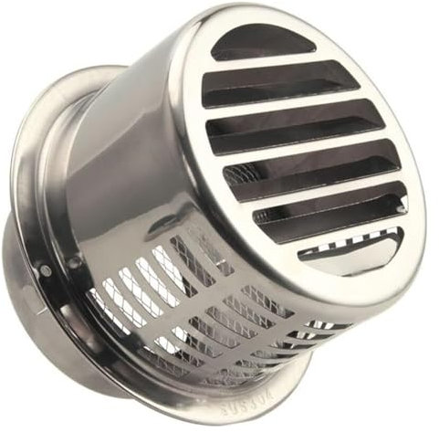 Capot de cheminée, protection anti-oiseaux for capot de cheminée, capuchon de protection de chauffe-eau en acier inoxydable, conduit de sortie d'air for mur extérieur, grille de ventilation d'échappem