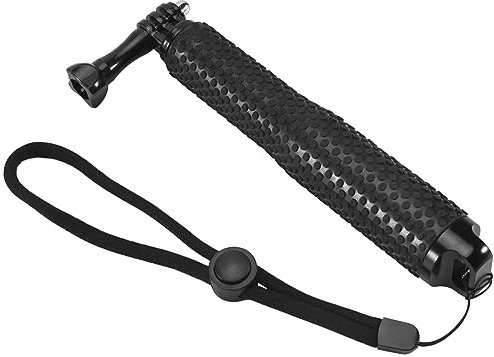 Jrifedptry 1 Pz 48 centimetri Estensibile Selfie Bastoni Impermeabile Palmare Sport Selfie Stick per Go Pro Hero 9 8 7 6 5 4 3 Azione Nero