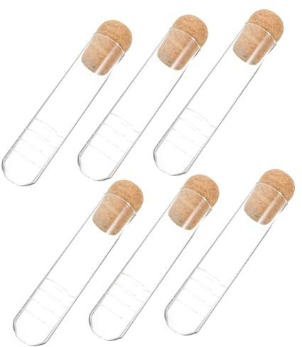 Alipis 6piezas Taza De Vidrio Para Infusor De Té Tubo Transparente Coladores De Té Herramientas Reutilizables Filtración Efectiva