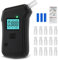 Alcoholimetro Homologado DGT Alcolimetro Alcoholímetro Alcolimetros Homologados España Test Alcoholemia Etilometro Alcohol Portátil con Test de Alcohol en Saliva, 15 Boquillas, Pantalla LCD Digital