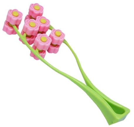 Herramienta de masaje facial, masajeador facial de mano en de Y, rodillo de flores 3D, equipo de relajación portátil manual para apretar la piel