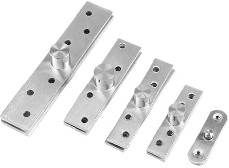 1 pz 75 mm-150 mm 360 gradi asse di rotazione porta perno cerniere posizione albero asse positivo albero eccentrico su e giù acciaio inossidabile(Positive Axis 150mm)