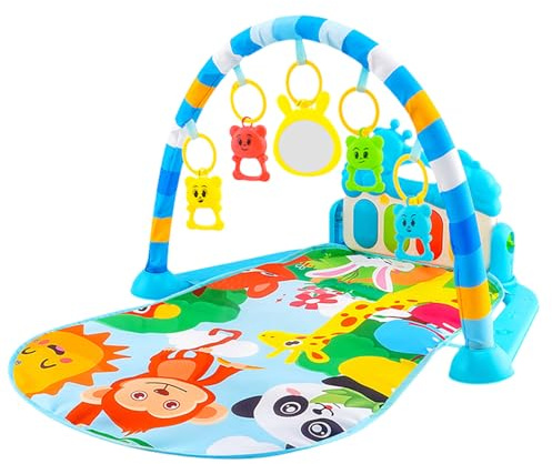 Gimnasio De Juegos Para Bebe, Manta De Juego Para Bebé Con Piano, Gimansio De Actividades Para Bebés Con Música Y Luz, Gimnasios De Juegos Para Bebe Con Juguetes Sensoriales Desmontable