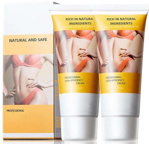 Anti-Cellulite Creme zur Fettverbrennung, Körperstraffende Körpercreme für Bauch, Beine & Po, Strafft die Haut, Massagecreme gegen Cellulite, Für Damen & Herren (106g, stück, 2)