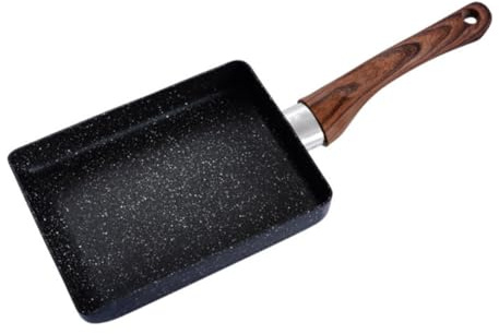 POPETPOP Poêle Carrée Tamagoyaki Antiadhésive Ergonomique pour Omelettes et Induction Poêle de Cuisine Polyvalente Sans Produits Chimiques Revêtement Non Stick Facile à Couleur Aléatoire