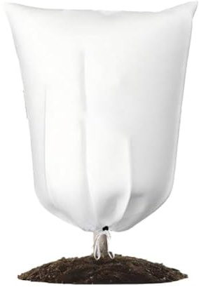 Violiica Lot de 4 housses d'hiver pour plantes - Protection contre le gel - Tissu non tissé respirant - Avec cordon de serrage - Pour arbustes, arbres et plantes en pot