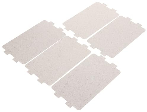 PAMINGONO 5 Pezzi Fogli Isolanti di Mica per Forno a Microonde, Piastre Resistenti al Calore Copertura Guida D’onda, Accessori per Elettrodomestici da Cucina
