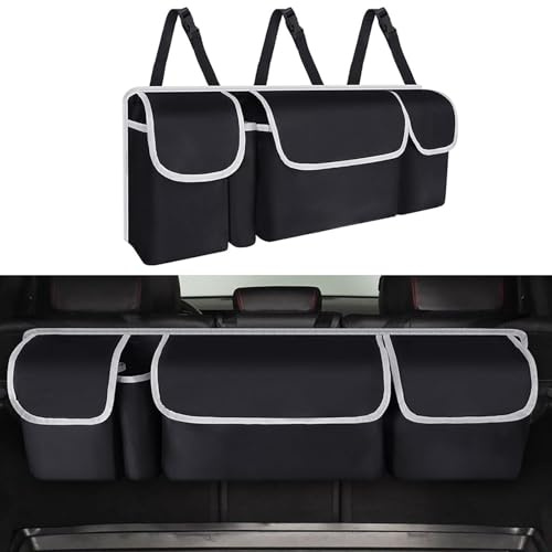 SWCOYXDVB Auto Kofferraum Organizer, für Opel Corsa C Corsa D Corsa E Corsa F wasserdichte Kofferraum Aufbewahrungstasche Hängend Kofferraumtasche Faltbar Kofferraum