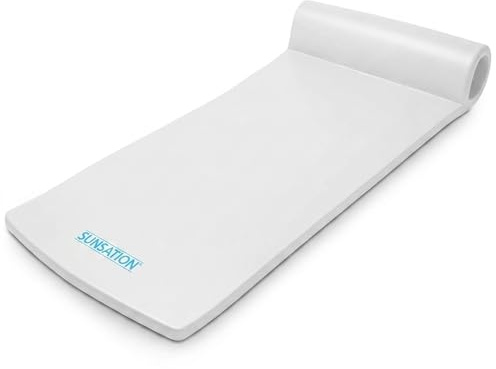 TRC Recreation Sunsation 1.75 Thick Foam Pool Float Lounger w/ Headrest for Lounging & Sunbathing in Swimming Pools, Beaches & Lakes, 70 x 26
