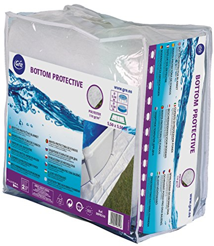 Manta Protectora para Piscina Rectangular de 500 x 300 cm Color Blanco - Gre MPROV500