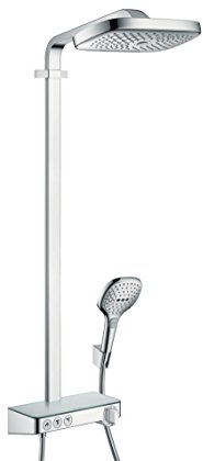 Hansgrohe 27127000 Raindance Select E 300 Duschsystem, 3 Strahlarten, Chrom