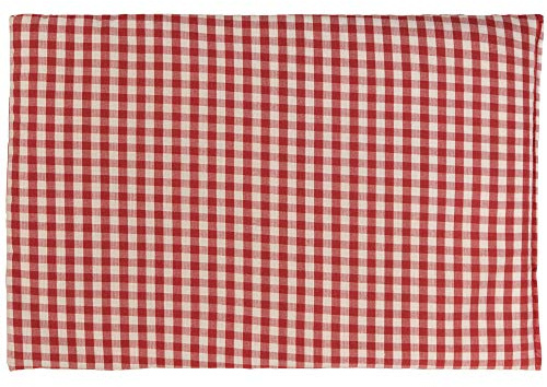 GIRAFFENLAND Kirschkernkissen 30 x 20 cm, Bio Stoff rot-weiß - Als Wärmekissen & Kältekissen - Körnerkissen für Mikrowelle und Backofen - 30x20cm