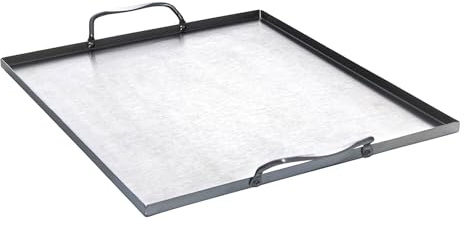 ALL'GRILL Edelstahl Grillwanne mit 2 Griffen, 31 x 27 x 1 cm