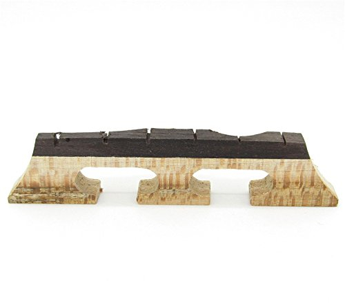 6 Saiten Banjo Steg Drei Sie die Beine Banjo Teile Ahorn- und Ebenholz