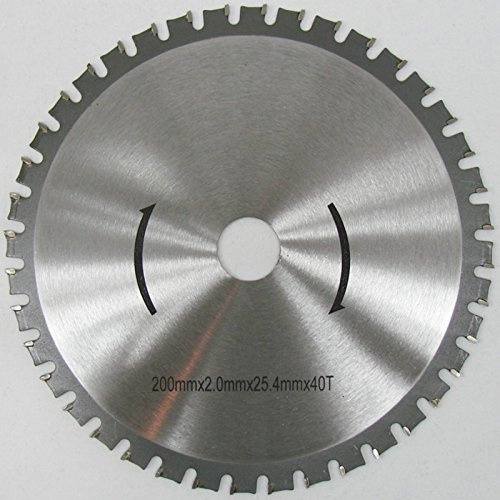 HM Kreissägeblatt 200 x 25,4 mm 40Z Universal für Metall und Kunststoff, hartmetallbestücktes Sägeblatt für viele unterschiedliche Anwendungen