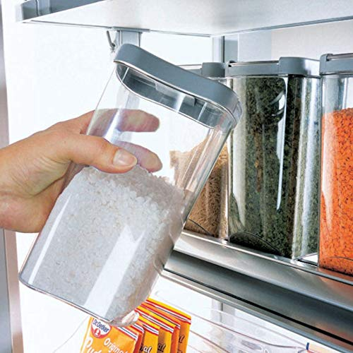 SO-TECH® Système de Boîtes à Provisions Set de Bacs de Stockage pour Armoires Hautes DISPENSA Extension de Cabinet de