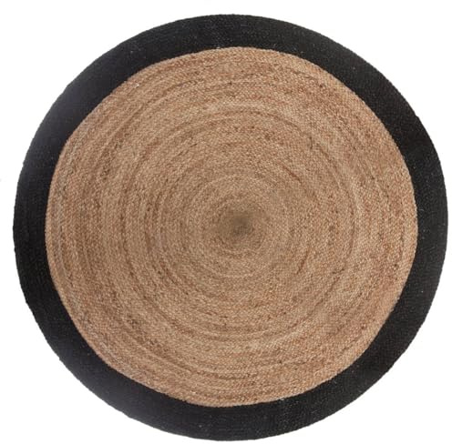 Atmosphera Mood Teppich, zweifarbig, Durchmesser: 120 cm, Polyester, beige