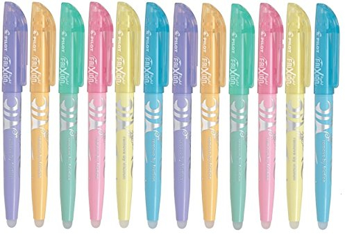 Pilot Frixion Light Pastell 12-Set Pastell sortiert