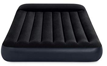 Intex Camping Durabeam Doppelbett, Klassische Luftmatratze, aufblasbare Matratze, 1,37 m x 1,1 m x 25 cm, Schwarz